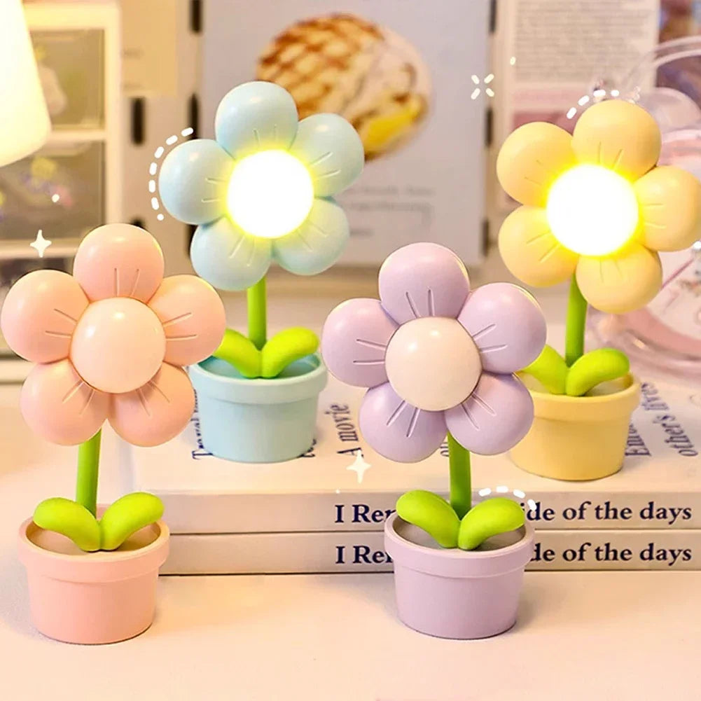 BloomLite - Kleine Blumen Tischlampe