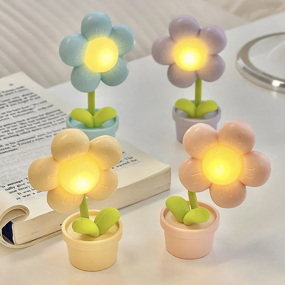 BloomLite - Kleine Blumen Tischlampe