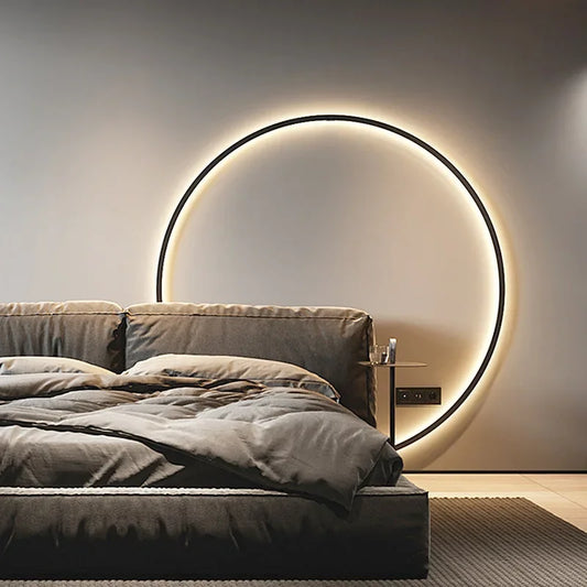 LumiRing - Minimalistische Runde Wandlampe
