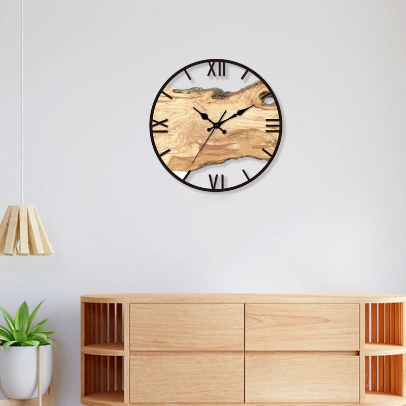AeroClock Minimalist Transparent Wall Clock Modern