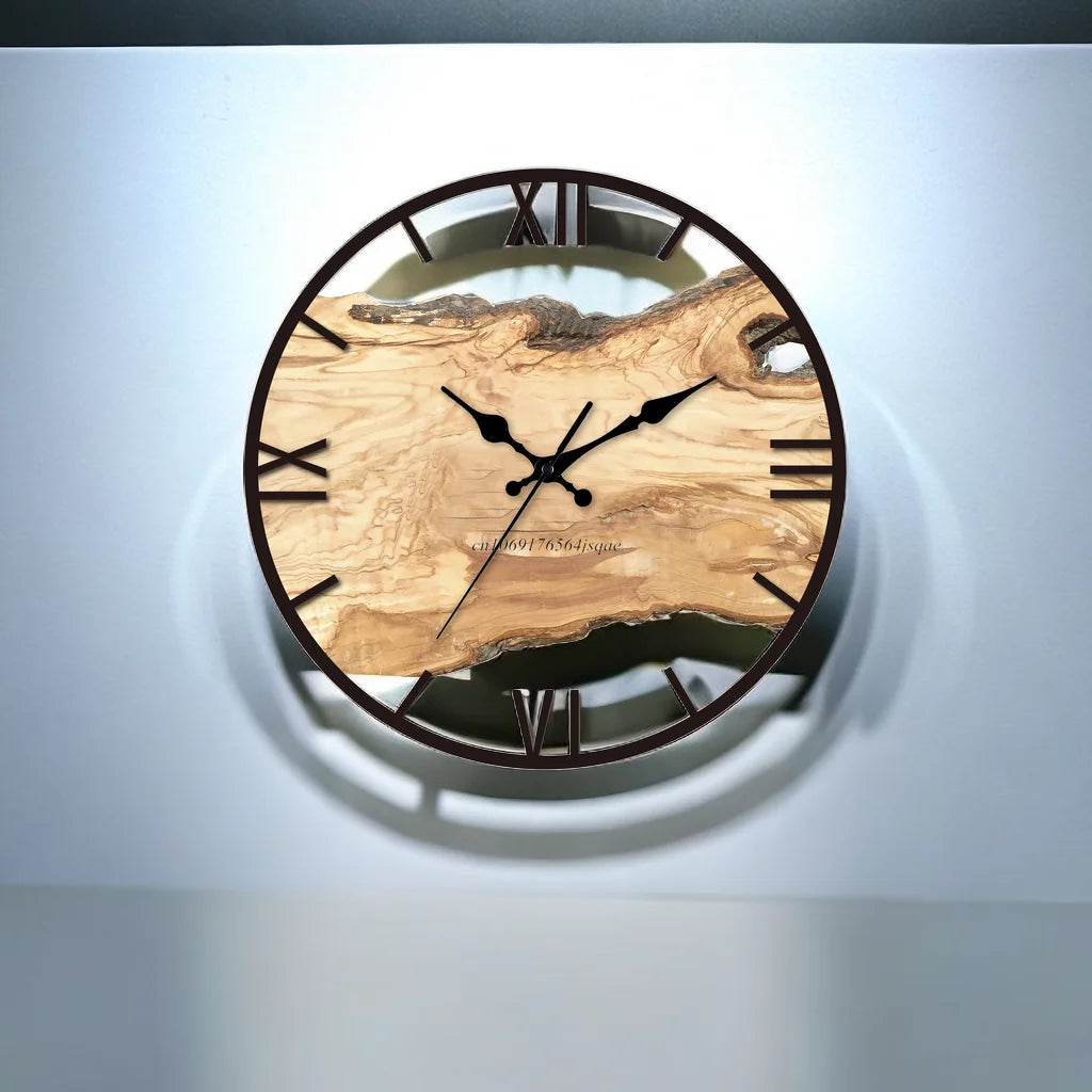 AeroClock Minimalist Transparent Wall Clock Modern