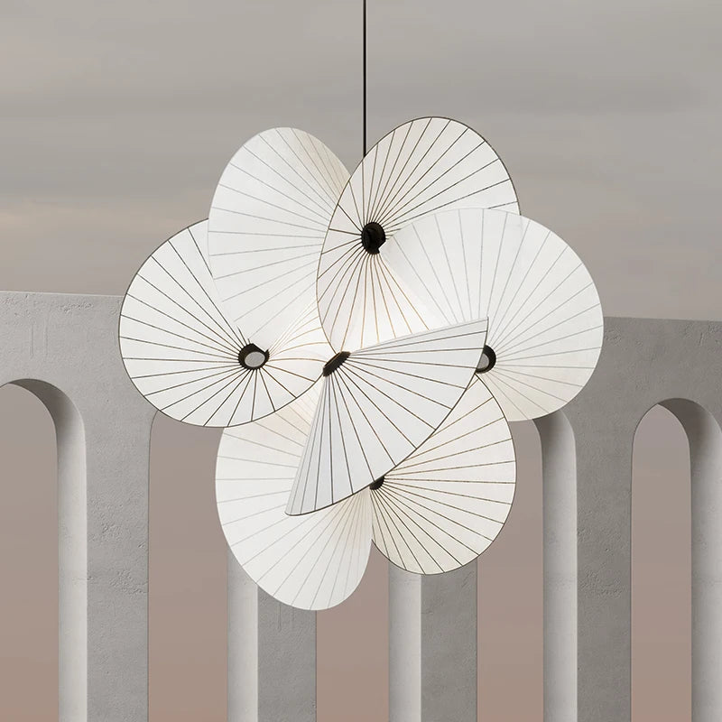 Modari - Modern ceiling pendant light made of fabric and metal – Minimalist design for elegant rooms