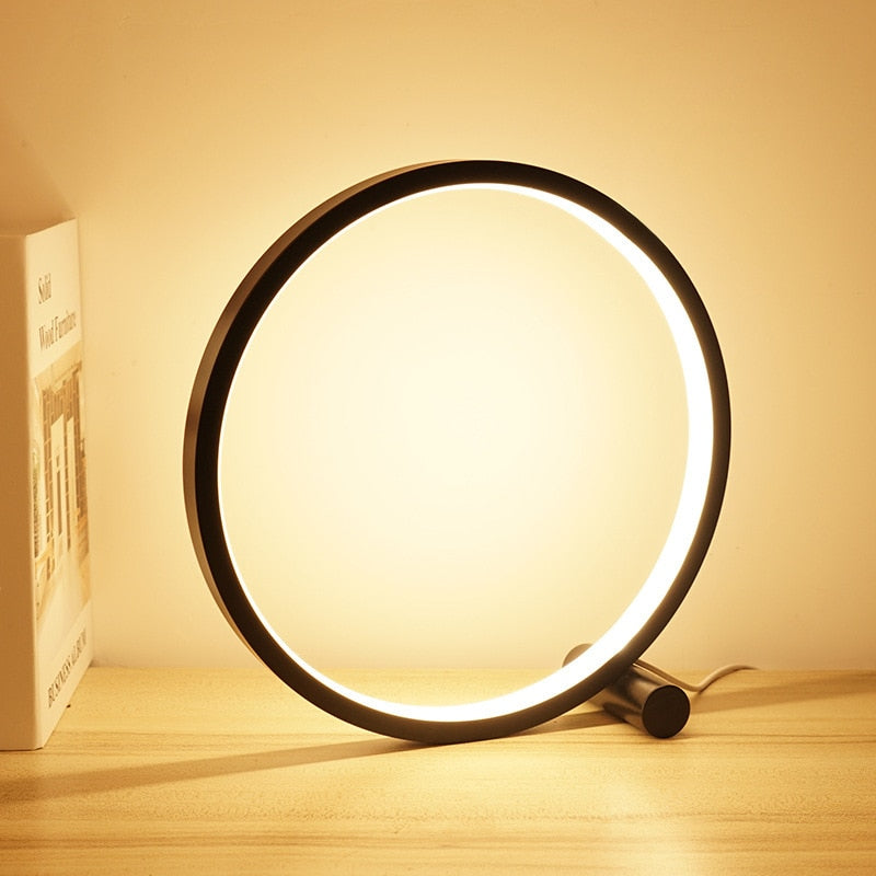 LumiEdge - Modern Dimmable LED Bedside Lamp made of Aluminum and PVC