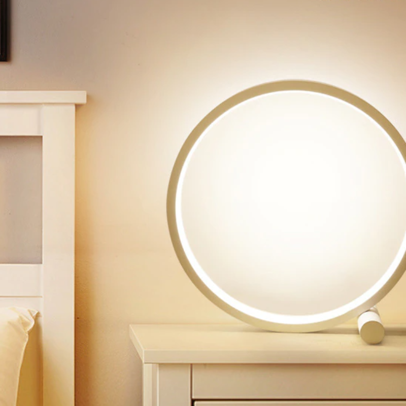 LumiEdge - Modern Dimmable LED Bedside Lamp made of Aluminum and PVC
