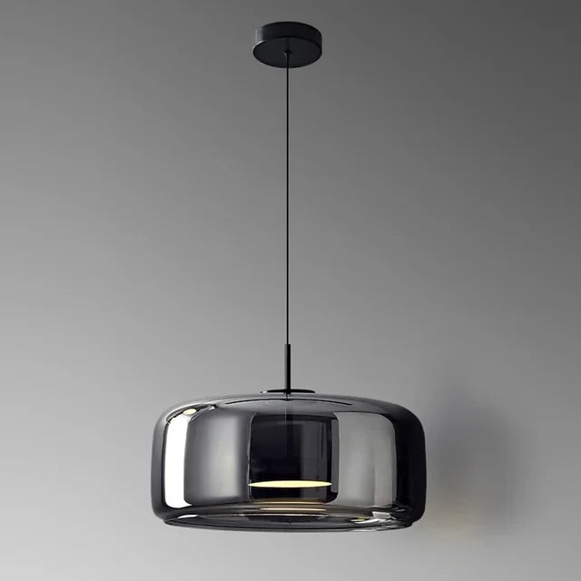Clarea - Modern glass pendant lamp with adjustable height – Elegant light source for any room