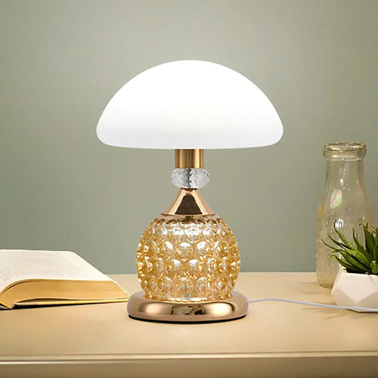 LumoMush - Modern bedside lamp with stepless dimming function in mushroom design