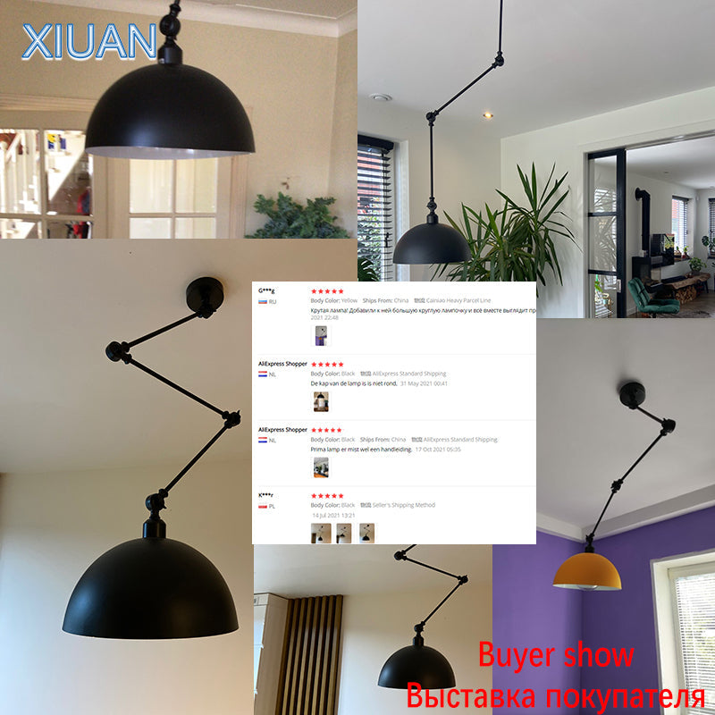 LumaSwing - Modern pendant light with movable arms