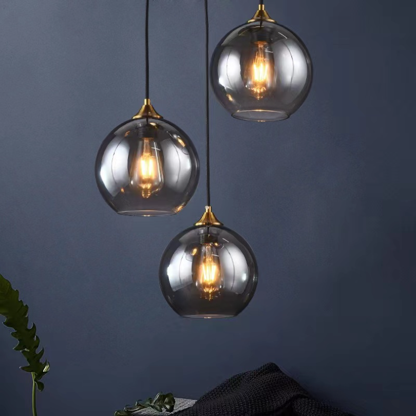 LumaSphere - Modern pendant light with glass spheres – Dimmable and elegant design
