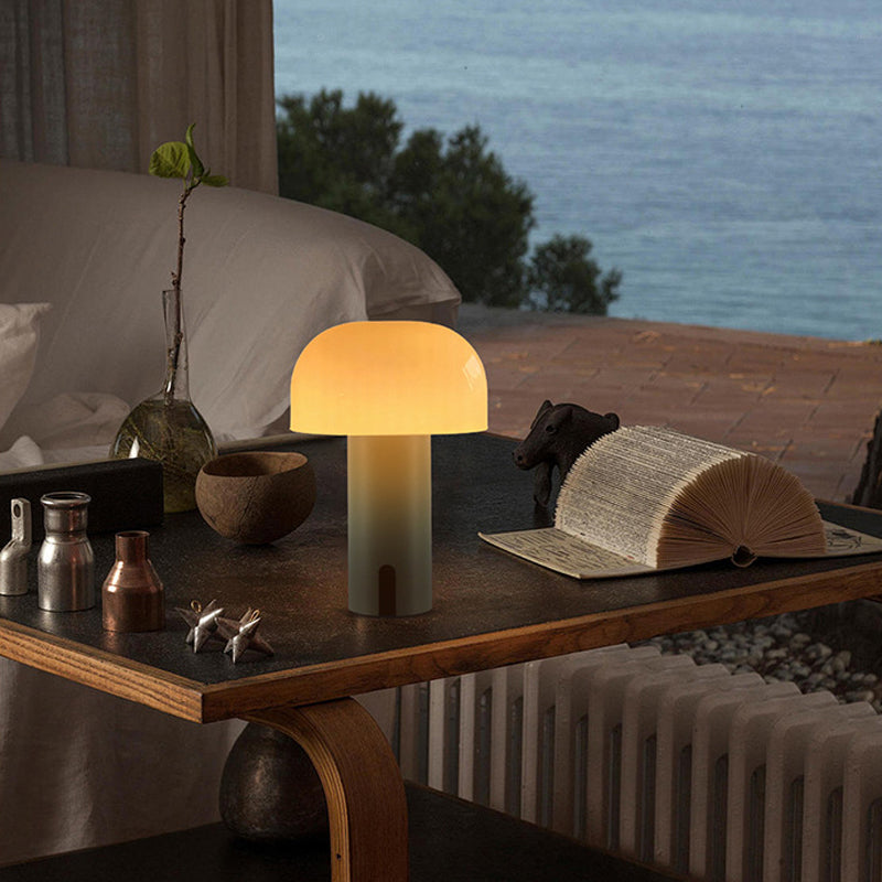 AuraMush - Modern Mushroom Nightstand Lamp with Dimmable LED