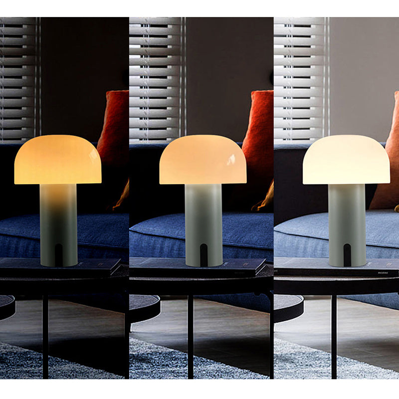 AuraMush - Modern Mushroom Nightstand Lamp with Dimmable LED