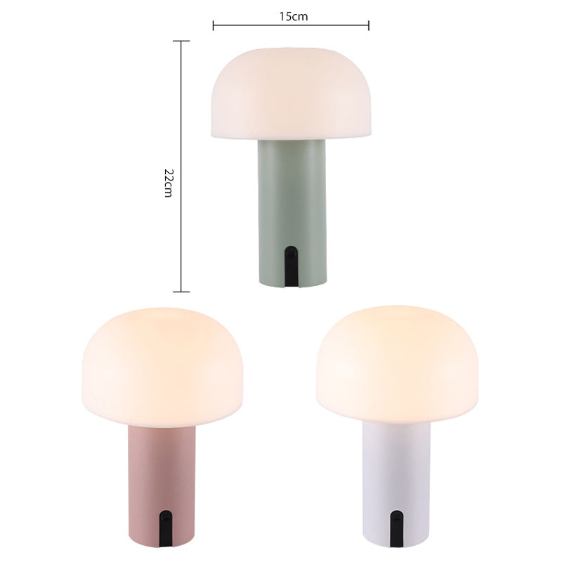AuraMush - Modern Mushroom Nightstand Lamp with Dimmable LED