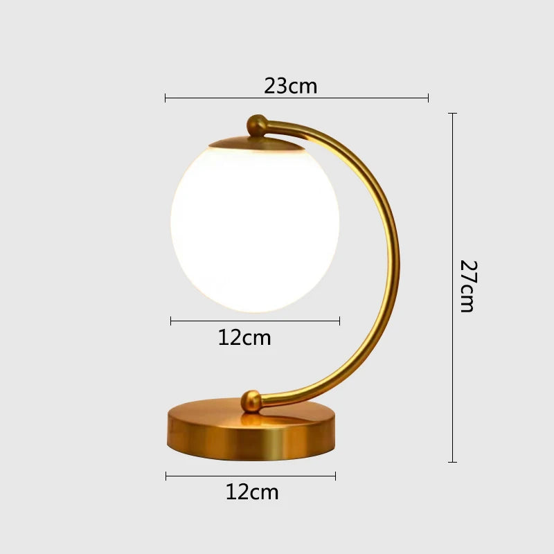 LumiGlobe - Modern table lamp with glass globe