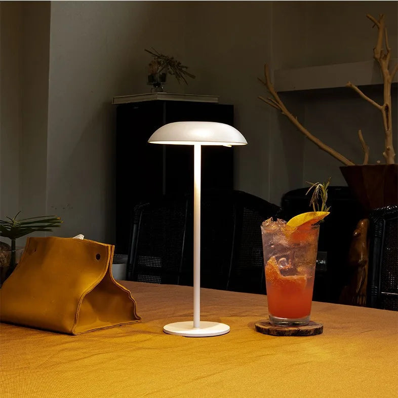 GlowDock - Modern Touch Table Lamp with Dimming Function and USB Charging Port