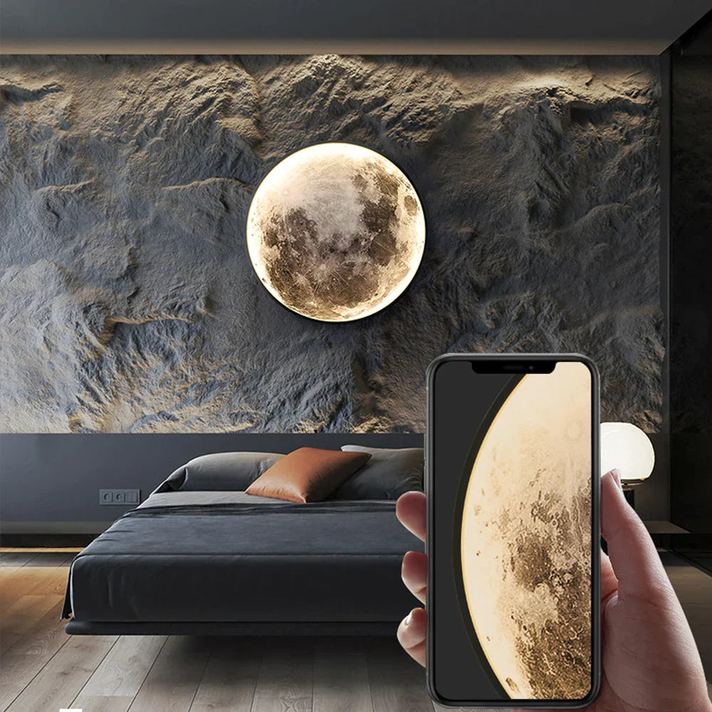 LunaLux - LED Mond Wandlampe