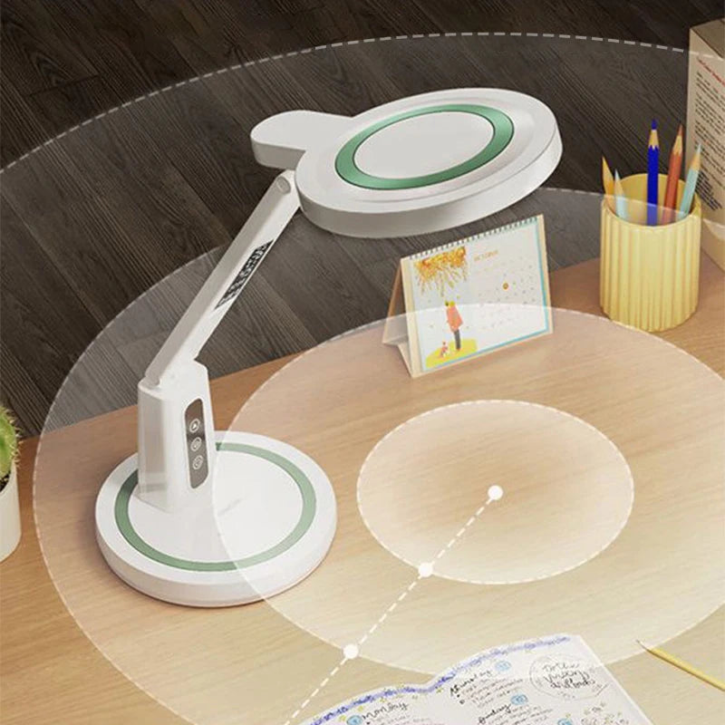 GlowClock - Multifunctional LED Desk Lamp with Clock and Adjustable Lighting