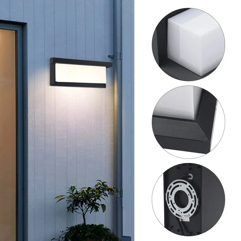 HorizonShine - Umweltfreundliche Wasserdichte LED Wandleuchte für den Außenbereich