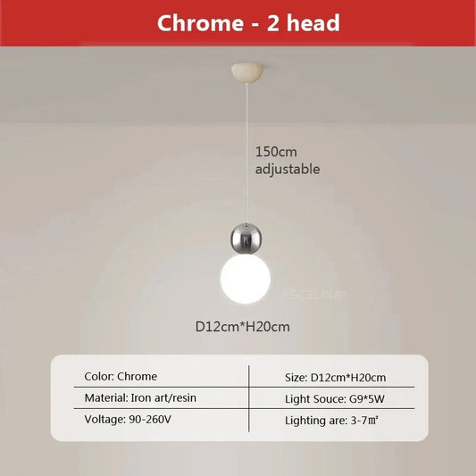 Globora - Pendant Light Globe made of Metal – Elegant and Atmospheric Lighting for Every Room