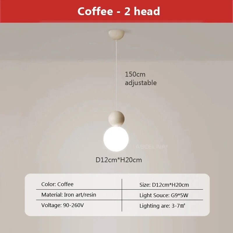 Globora - Pendant Light Globe made of Metal – Elegant and Atmospheric Lighting for Every Room