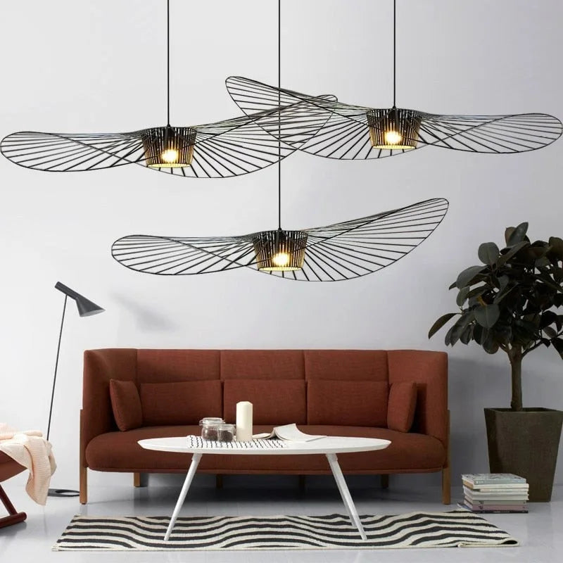 LumaShade Pendant Light – Stylish Hanging Lamp with Hat Shade Design