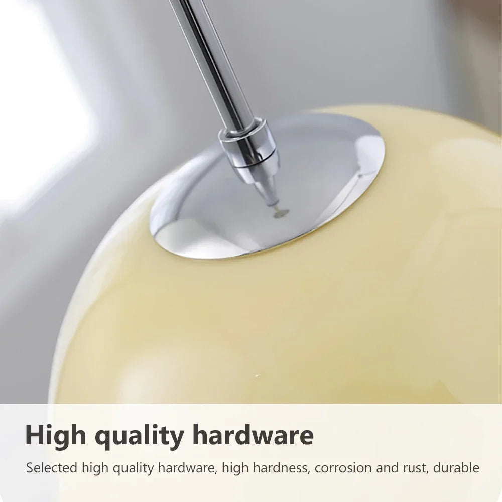 Virella - Pendant light made of glass in Scandinavian style with adjustable height