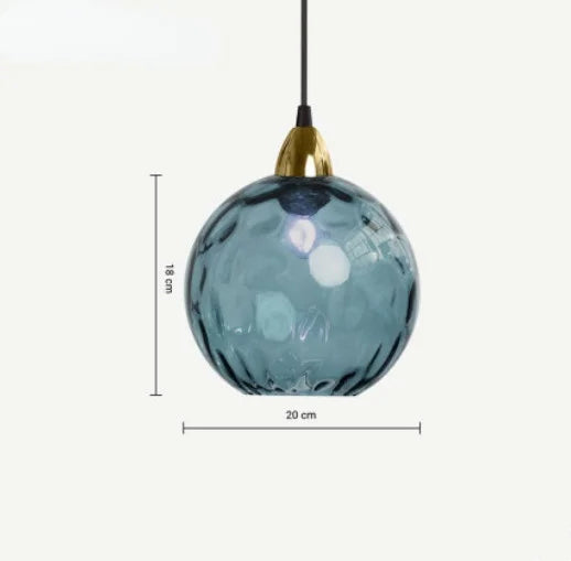 ClaraLux - Pendant lamp made of glass with crystal optics – Elegant hanging lamp for dining table and living area
