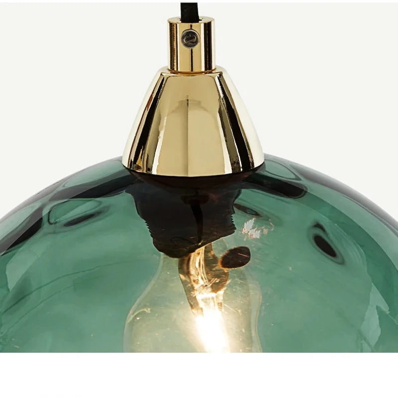 ClaraLux - Pendant lamp made of glass with crystal optics – Elegant hanging lamp for dining table and living area