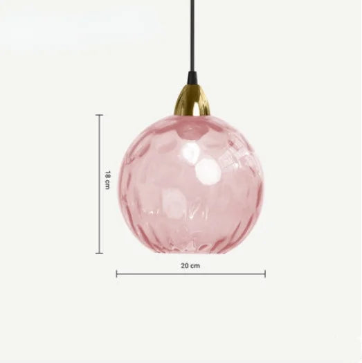 ClaraLux - Pendant lamp made of glass with crystal optics – Elegant hanging lamp for dining table and living area