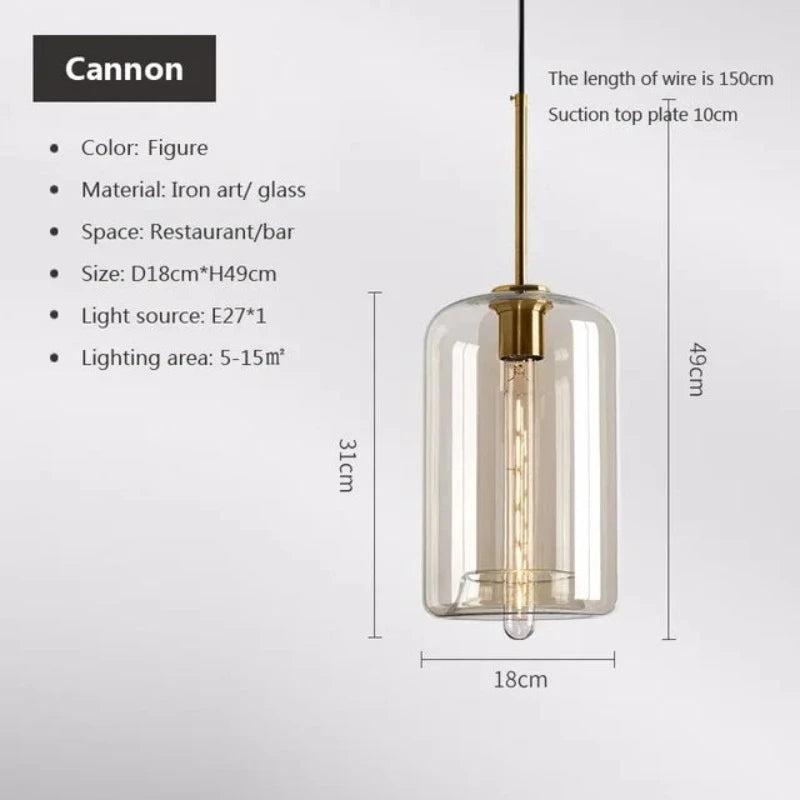 NordLume - Pendant Light in Scandinavian Style made of Clear Loft Glass