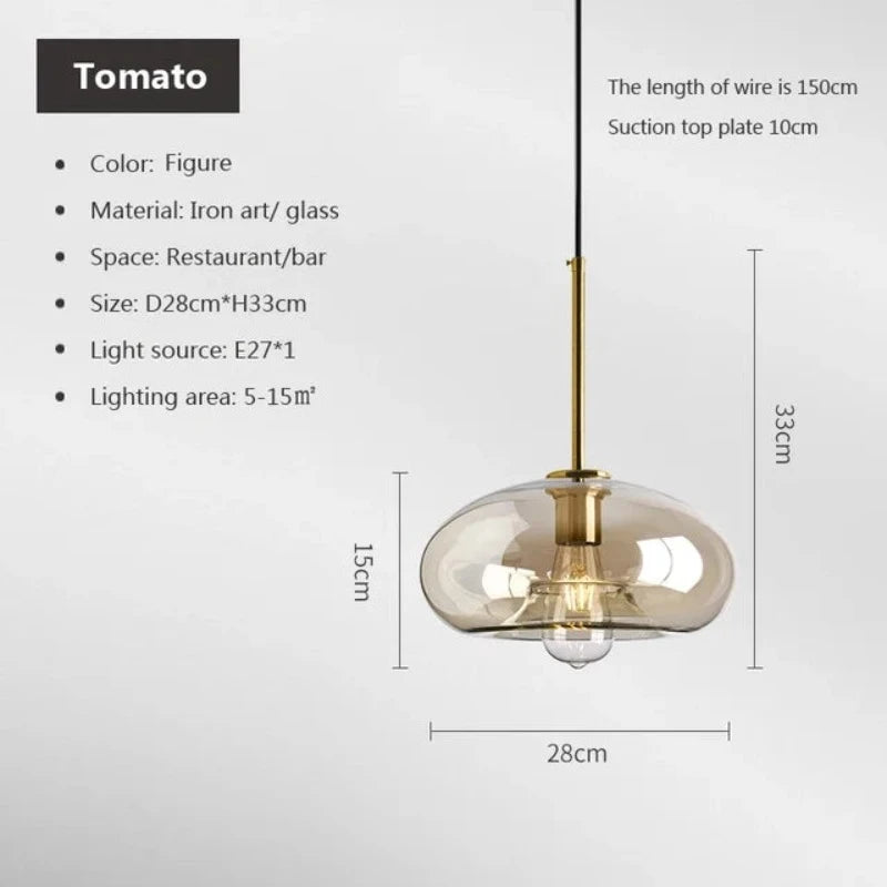 NordLume - Pendant Light in Scandinavian Style made of Clear Loft Glass
