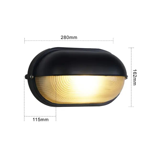 Stilvolle Stählerne Wasserdichte Wandlampe für Industrielles Design