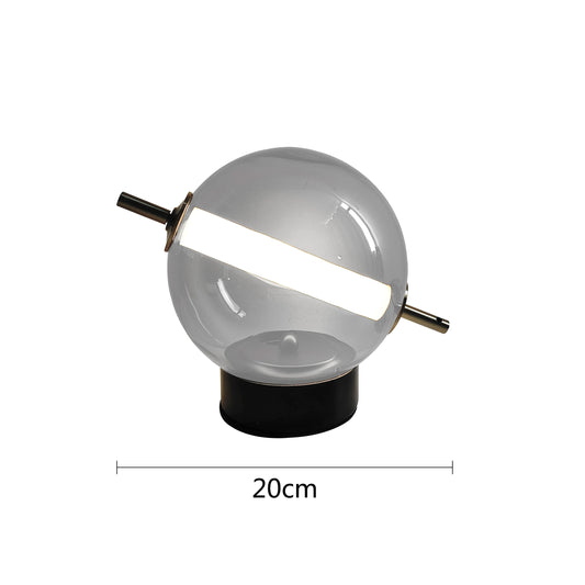 AurVintage - Retro Glass Table Lamp in Vintage Design