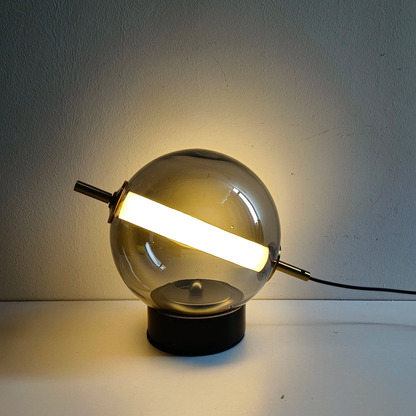 AurVintage - Retro Glass Table Lamp in Vintage Design