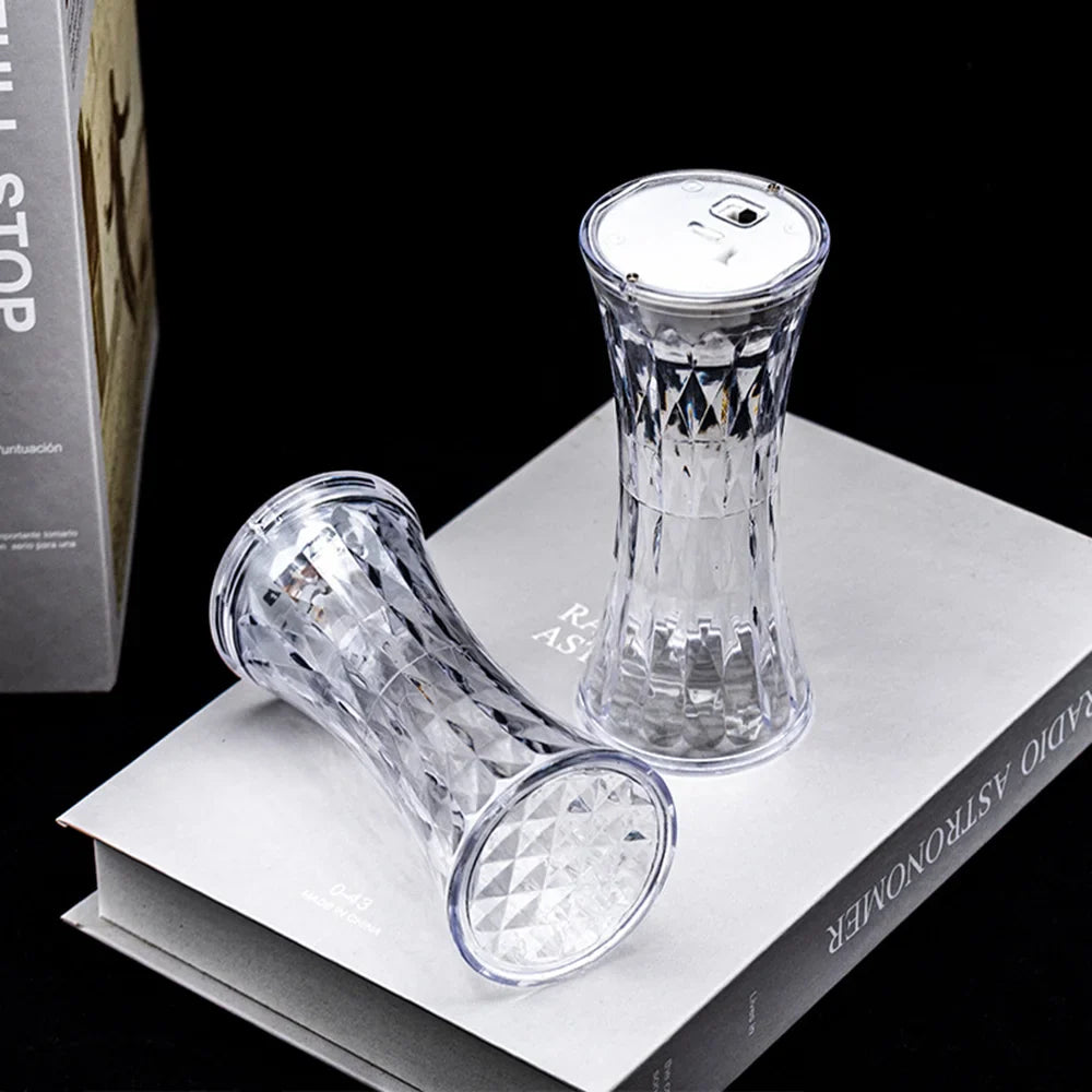 AcryLuxe - Transparent Diamond LED Lamp for Reading