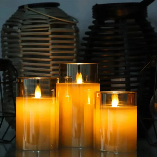 Lux Candle Set - Set with flickering LED candles for decoration