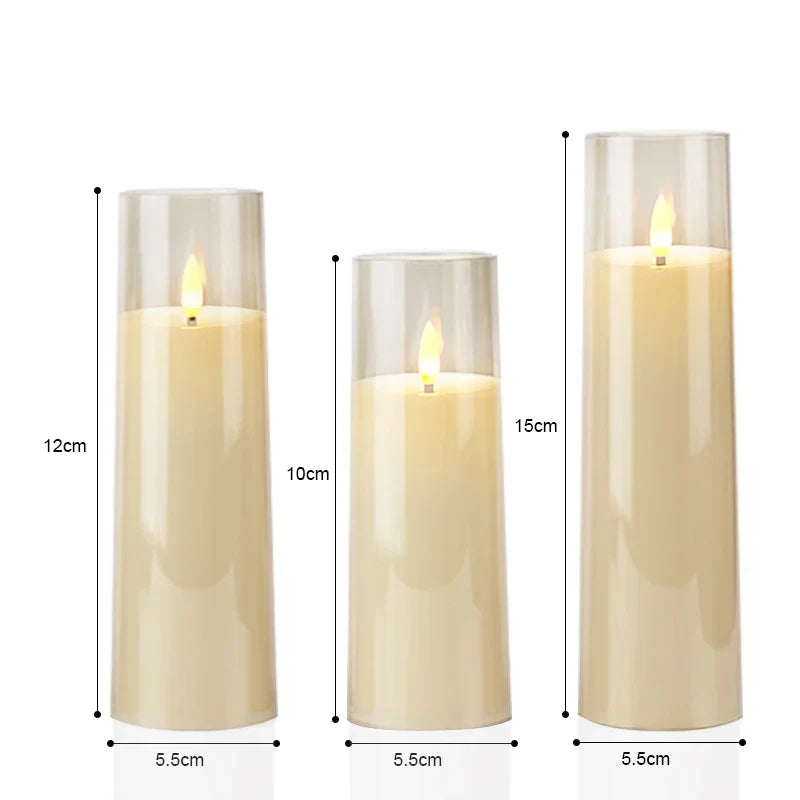 Kerzen-Set Lux - Set mit flackernden LED-Kerzen zur Dekoration