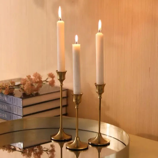 Dreaming Lights - Golden Candle Holders for a Romantic Atmosphere