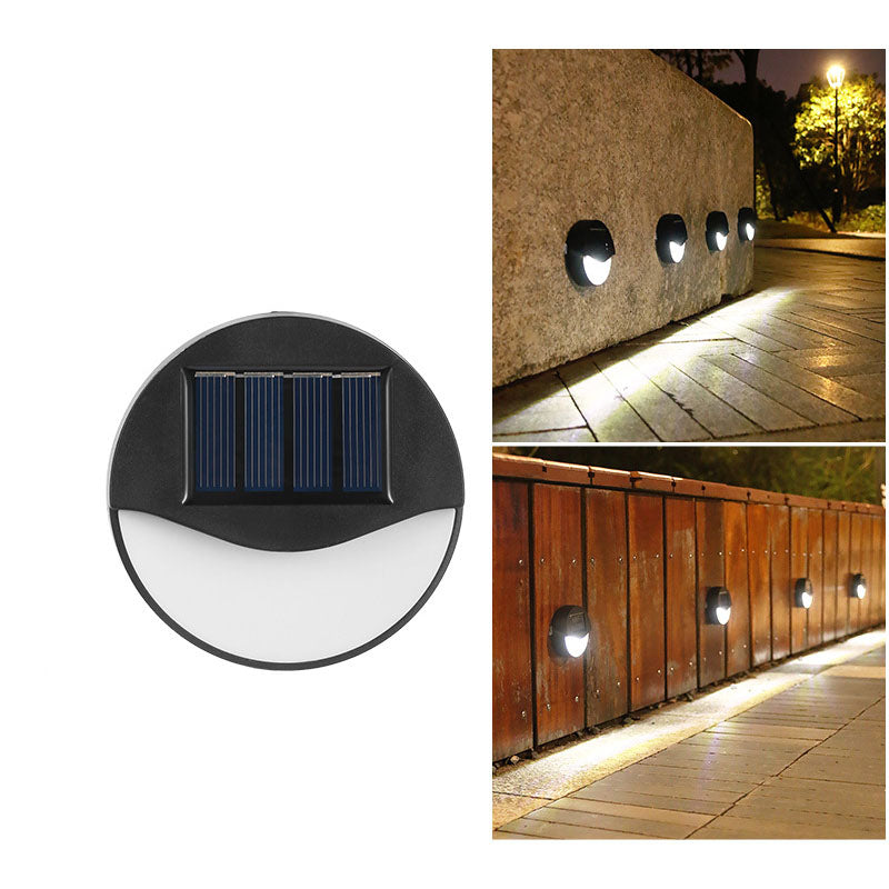 EcoBright - Wasserfeste LED-Solar-Terrassenlampen für außen, rund und quadratisch