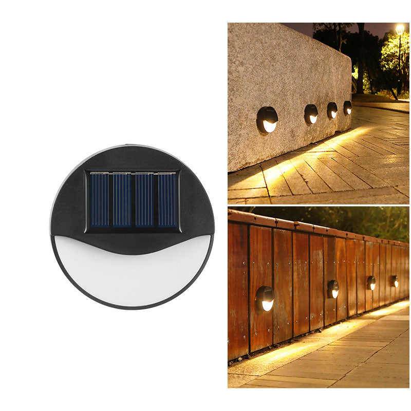 EcoBright - Wasserfeste LED-Solar-Terrassenlampen für außen, rund und quadratisch
