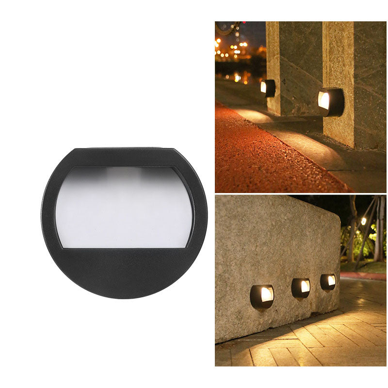 EcoBright - Wasserfeste LED-Solar-Terrassenlampen für außen, rund und quadratisch