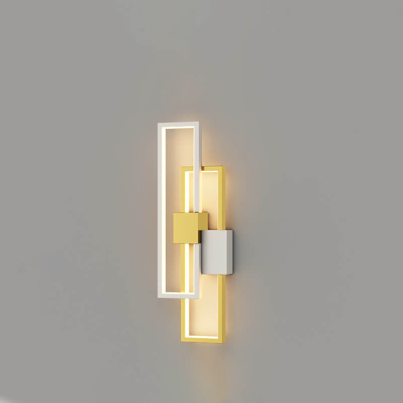 LumiSil - Minimalistische kreative quadratische Rahmen Eisen Silikon LED-Wandlampe