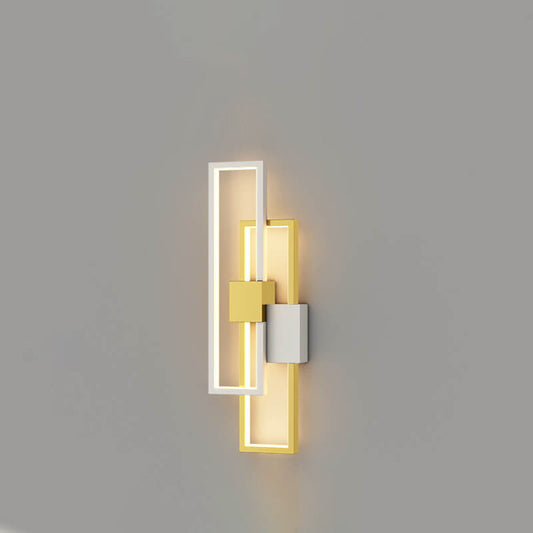 LumiSil - Minimalistische kreative quadratische Rahmen Eisen Silikon LED-Wandlampe