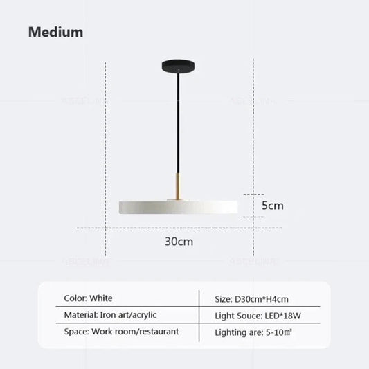 Slimora - Slim pendant light with LED technology – Modern hanging lamp for stylish rooms