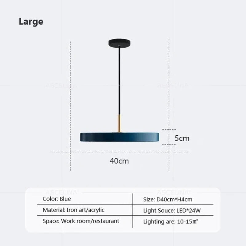 Slimora - Slim pendant light with LED technology – Modern hanging lamp for stylish rooms