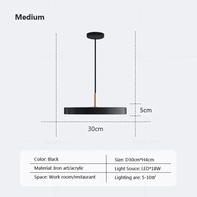 Slimora - Slim pendant light with LED technology – Modern hanging lamp for stylish rooms