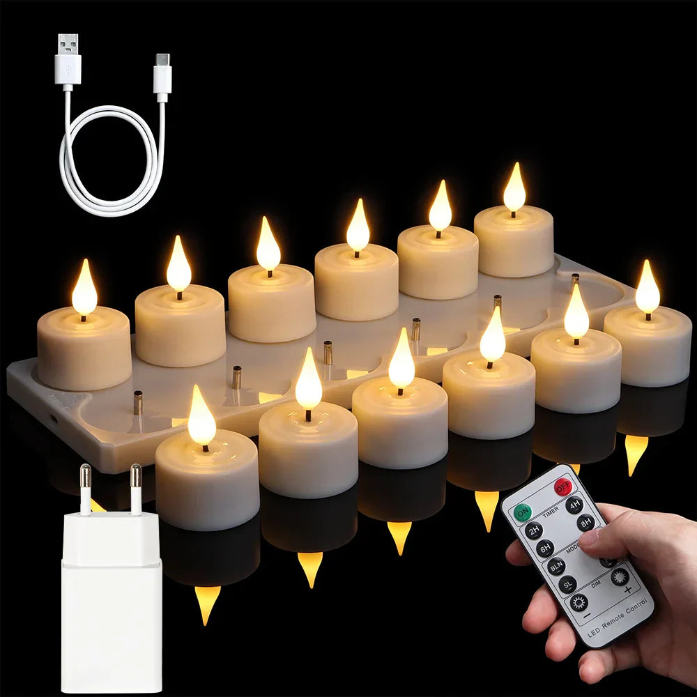 Flickerflex - Flammenlose Flackernde Kerzen für Dekoration