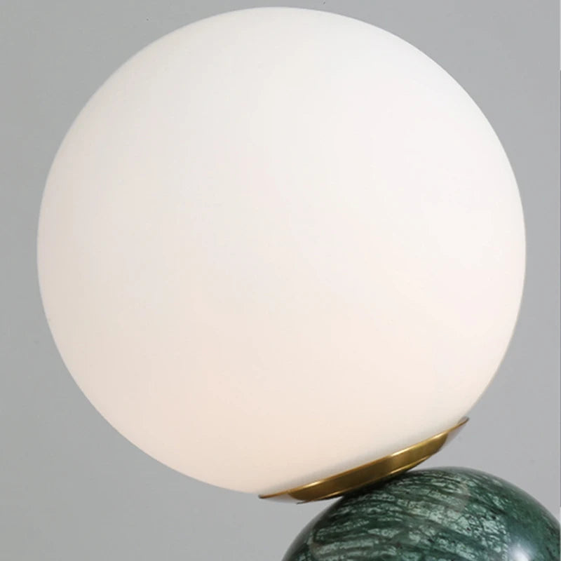 Marblo - Scandinavian table lamp made of marble and glass