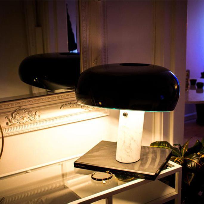 StoneGlow - Decorative Marble Table Lamp, where elegance and warmth meet