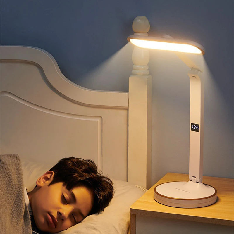 TimeLume - Stylish LED Table Lamp with Touch Switch and Clock