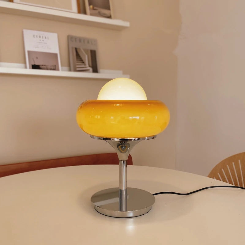 OrangeBeam - Vintage Orange Table Lamp in Retro Design