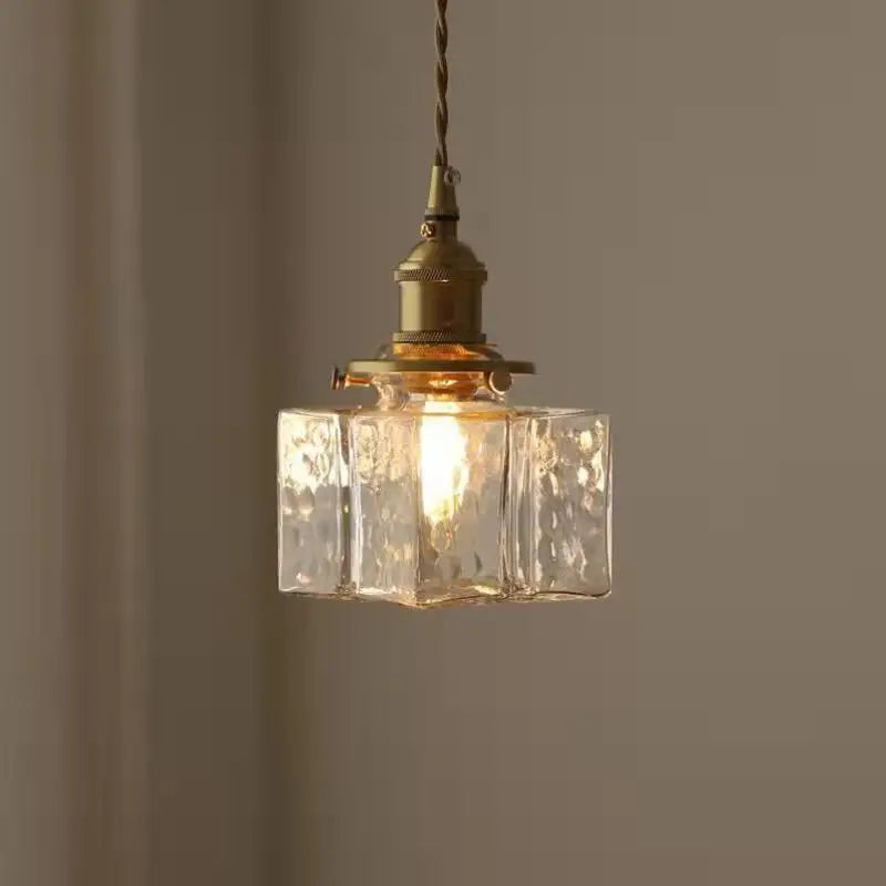 RetroLume - Vintage pendant lamp made of glass for dining room